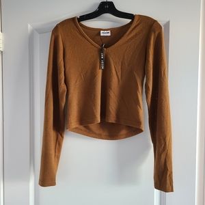 Noisy May L/S V-Neck Top Size Medium